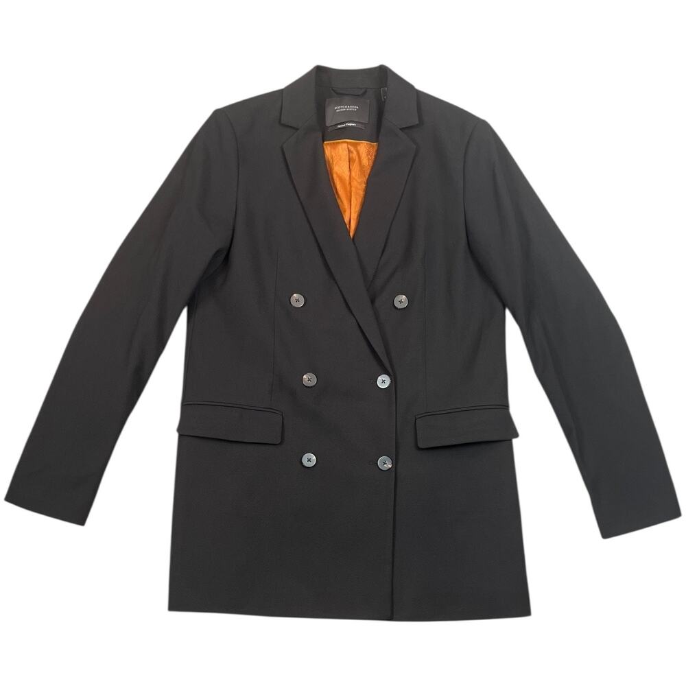 Maison Scotch Classics Black Double Breasted Blazer Women’s M